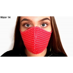 Profilowana bawełniana maseczka rozmiar damski